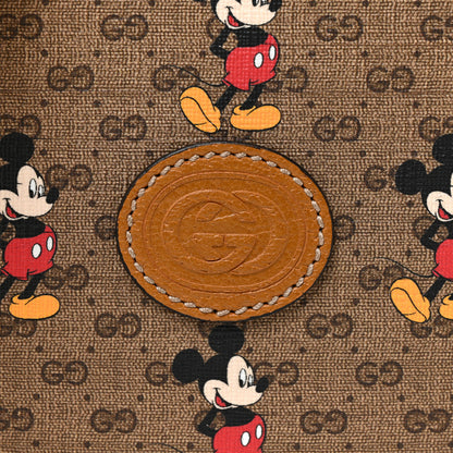 Gucci X DISNEY Mini Vintage GG Supreme Monogram Mickey Mouse Round Shoulder Bag Beige Vintage Sun Oil 7 of 10
