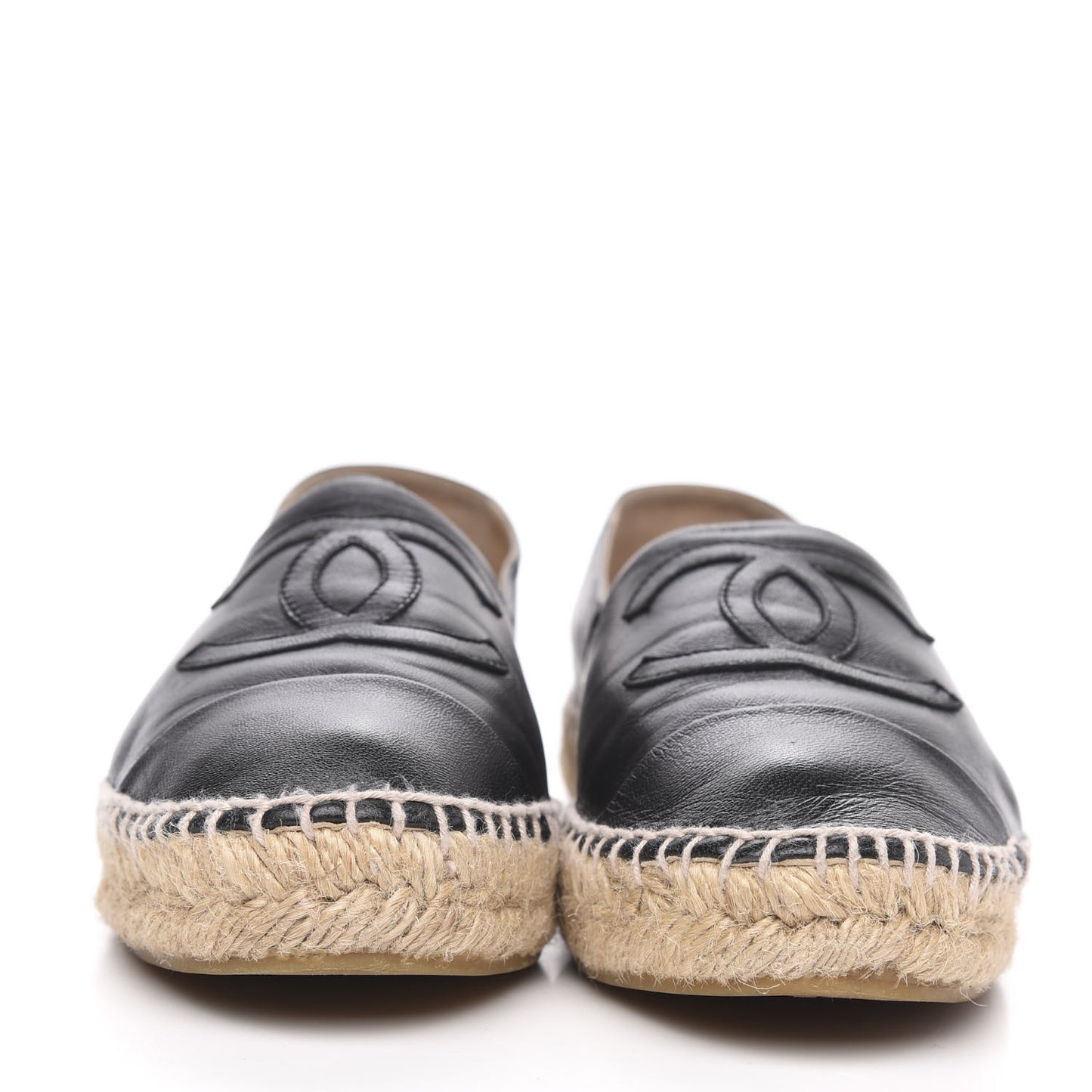 Lambskin CC Espadrilles 38 Black
