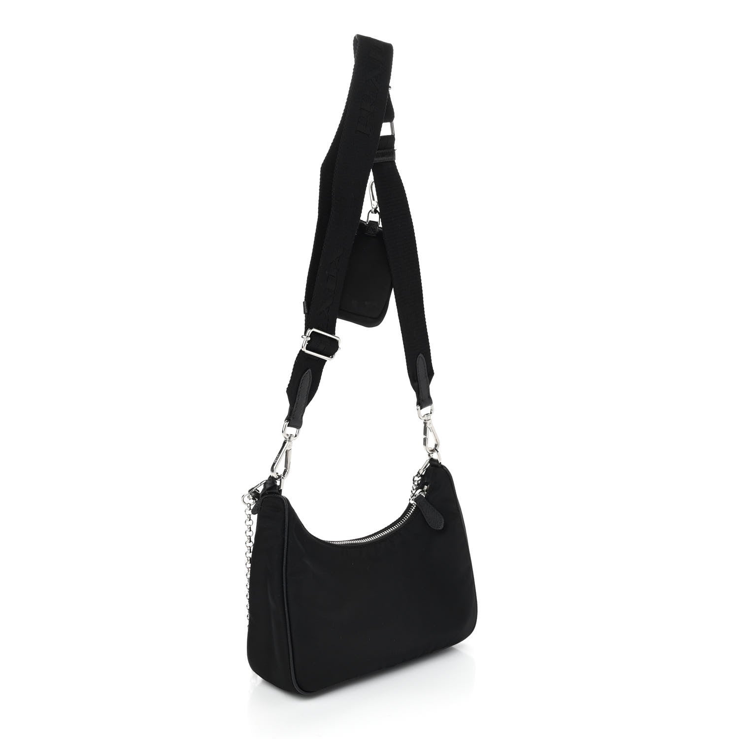 Prada Nylon Re-Edition 2005 Shoulder Bag Black 3 of 12