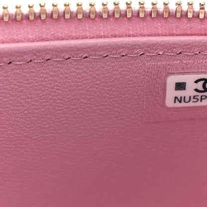 Chanel Lambskin Quilted Small Top Handle Vanity Case With Chain Pink 8 of 12