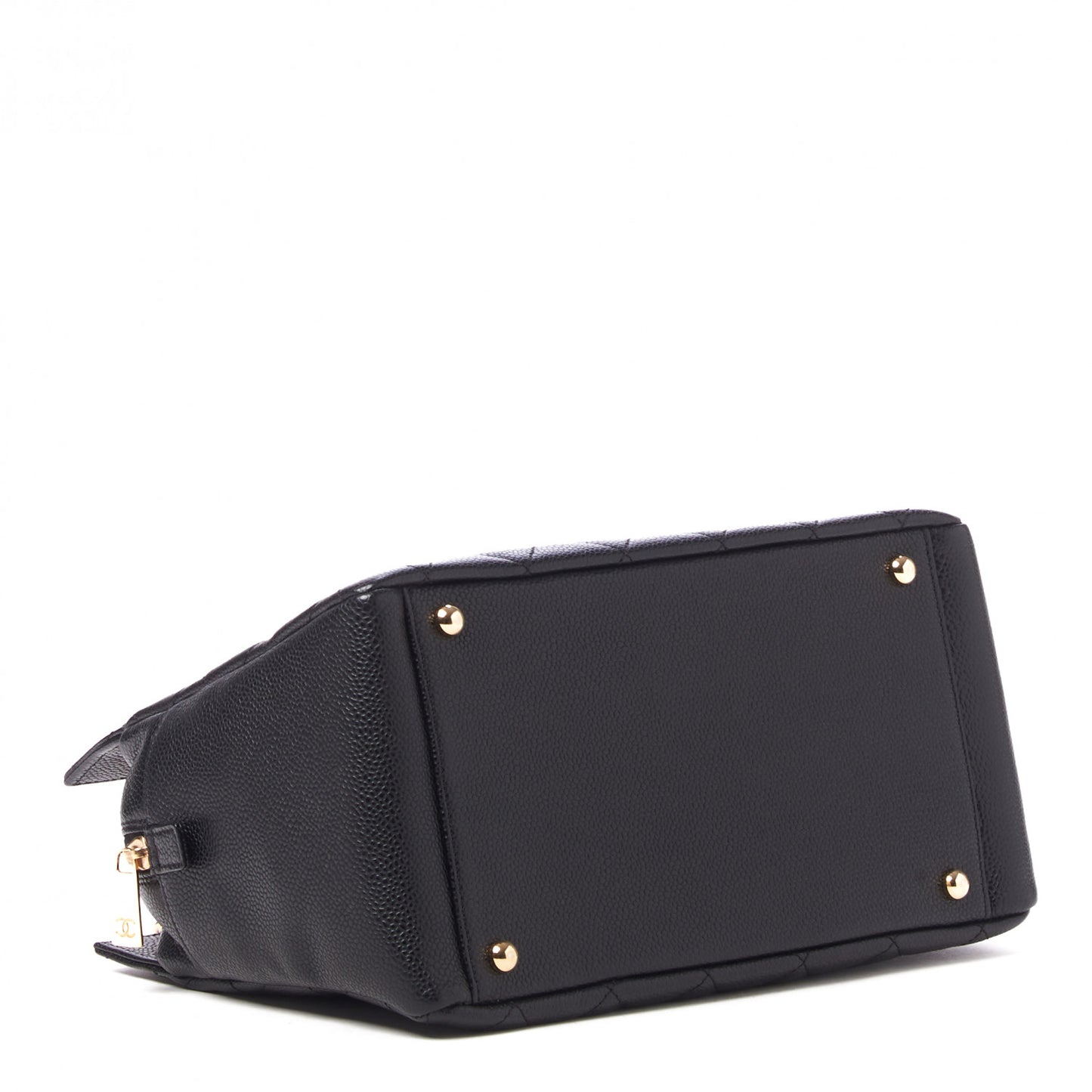 Caviar Quilted Petit Timeless Tote PTT Black