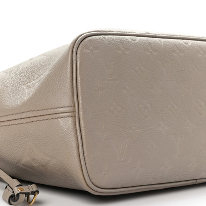 Louis Vuitton Empreinte Monogram Giant Neverfull MM Tourterelle 8 of 9
