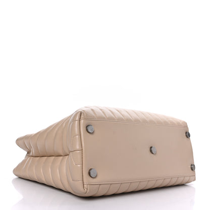 Saint Laurent Calfskin Y Quilted Monogram Large Loulou Shopper Nude Powder 4 of 10