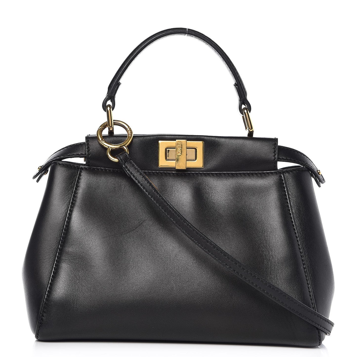 Nappa Mini Peekaboo Iconic Satchel Black