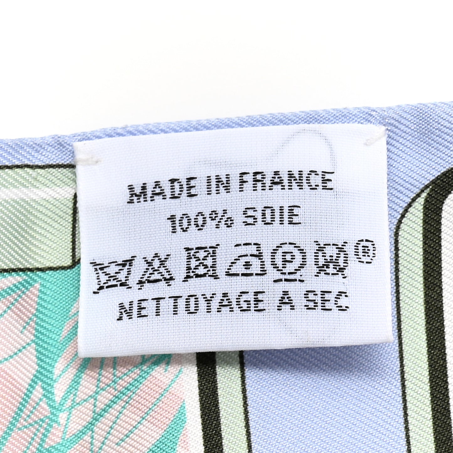 Silk Story Twilly Blue Pale Rose Vert