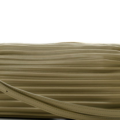 Loewe Lambskin Pleated Bracelet Pouch Shoulder Bag Clay Green 7 of 10