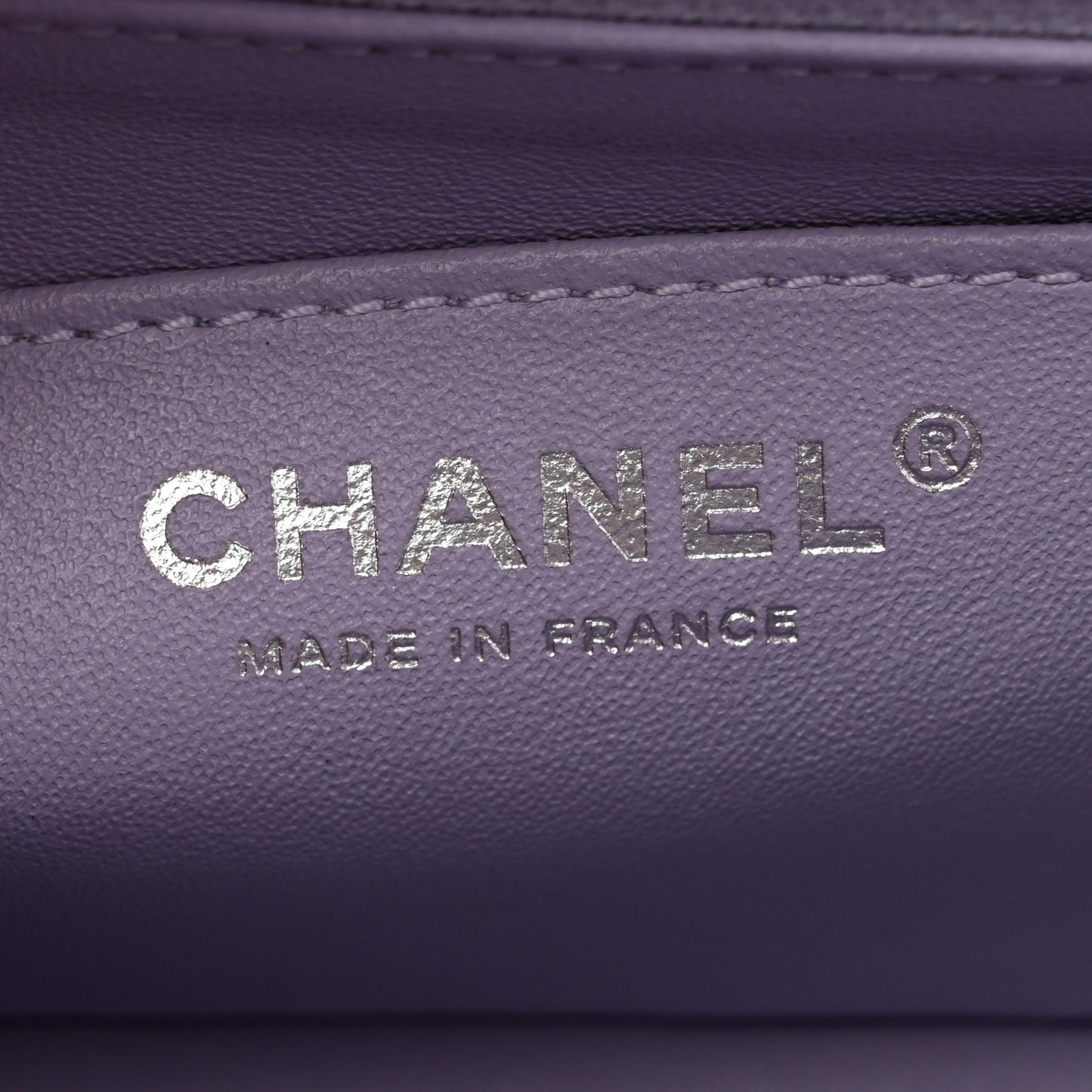 Aged Calfskin Chevron Quilted 2.55 Reissue Mini Flap Light Purple