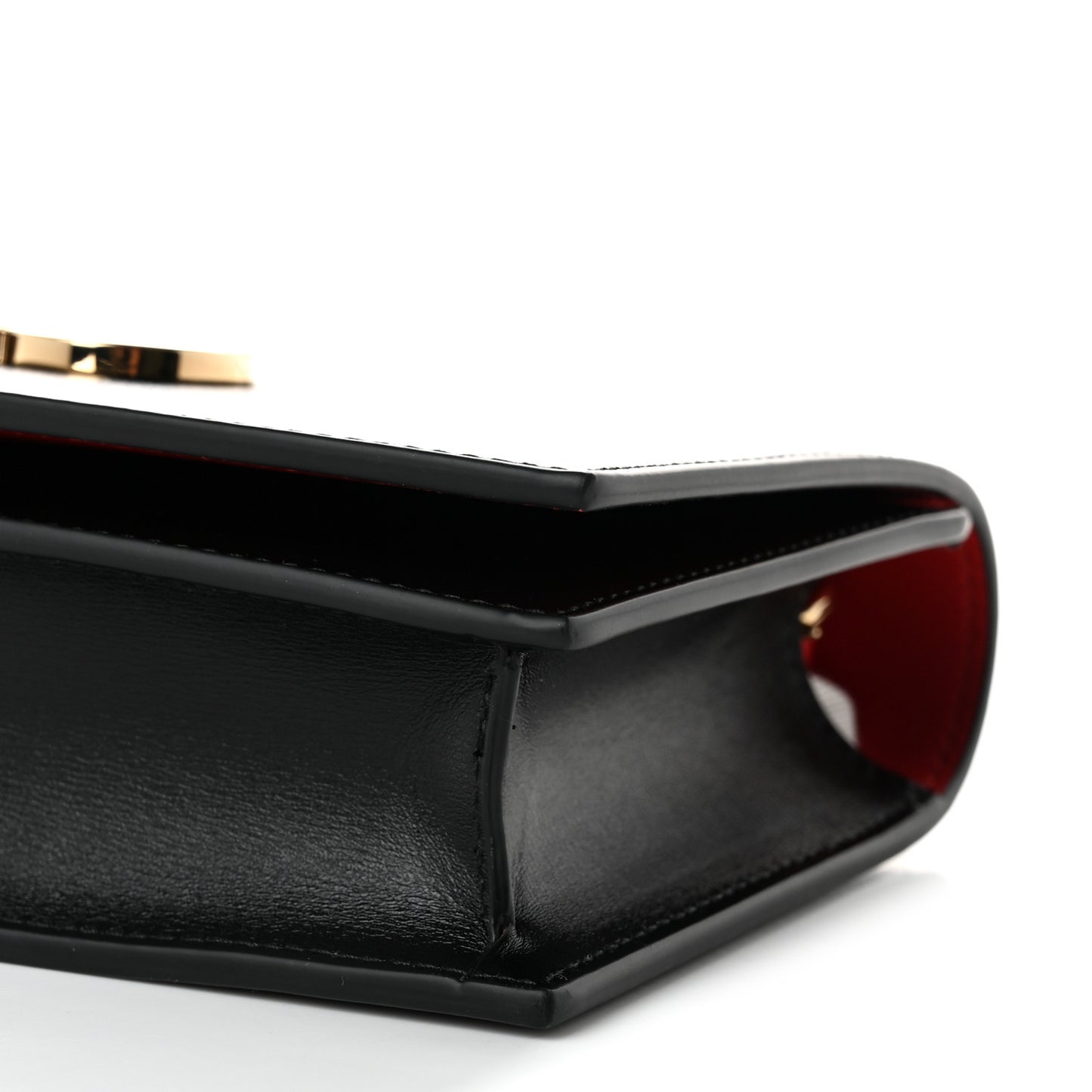 Calfskin Mini Double Gancio Bag Black