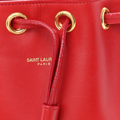 Saint Laurent Calfskin Small Emmanuelle Bucket Bag Vermillion 10 of 10