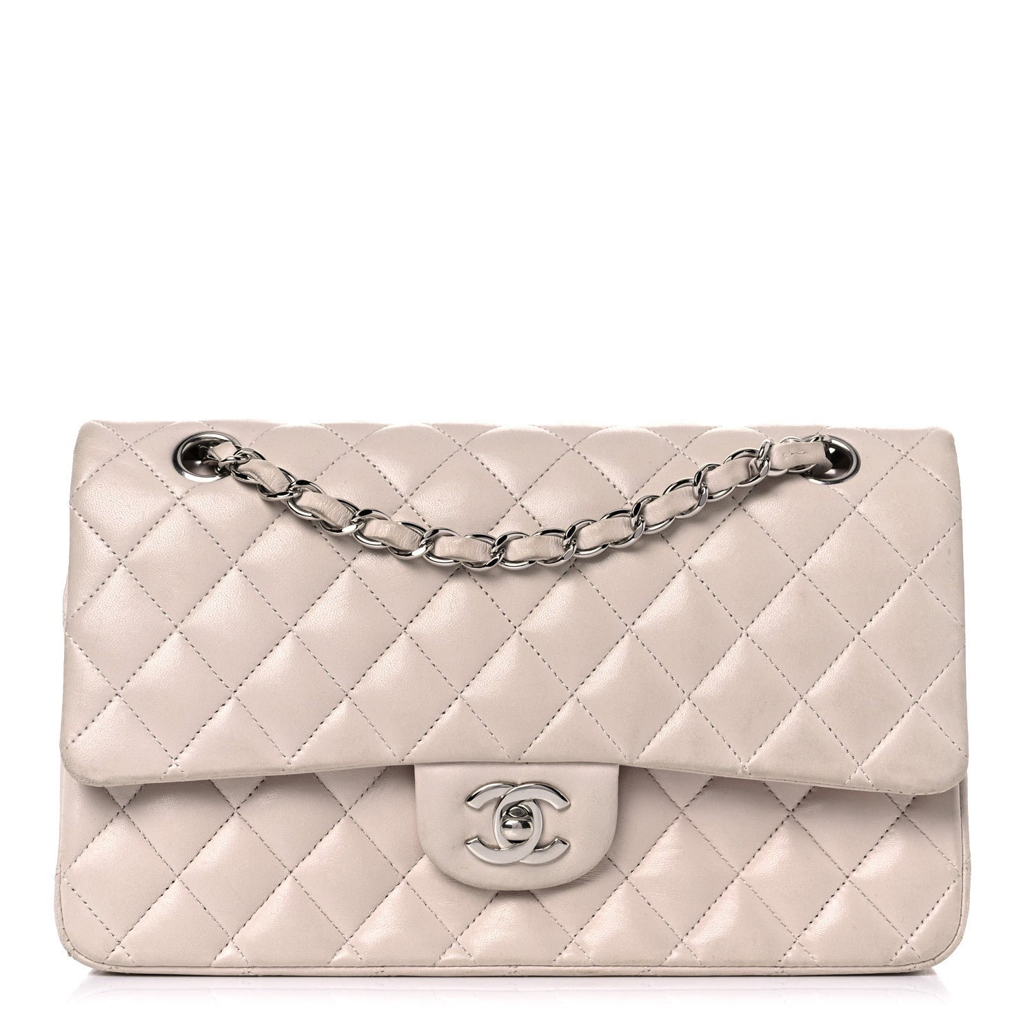Chanel Lambskin Quilted Medium Double Flap Light Pink 1 of 26