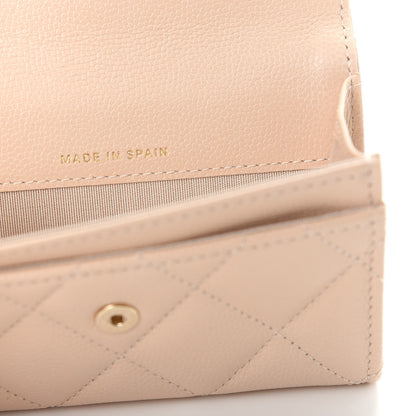 Chanel Caviar Pearl Quilted Coco Candy Flap Card Holder Beige 7 of 9
