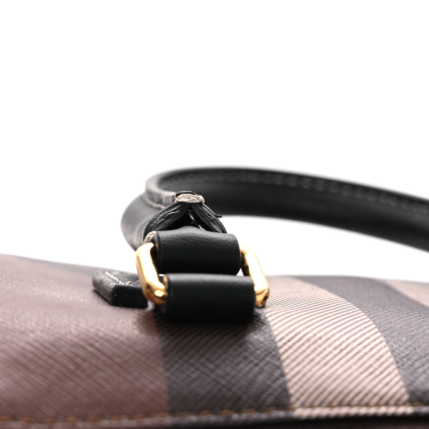 E-canvas Check Mini Bowling Bag Dark Birch Brown