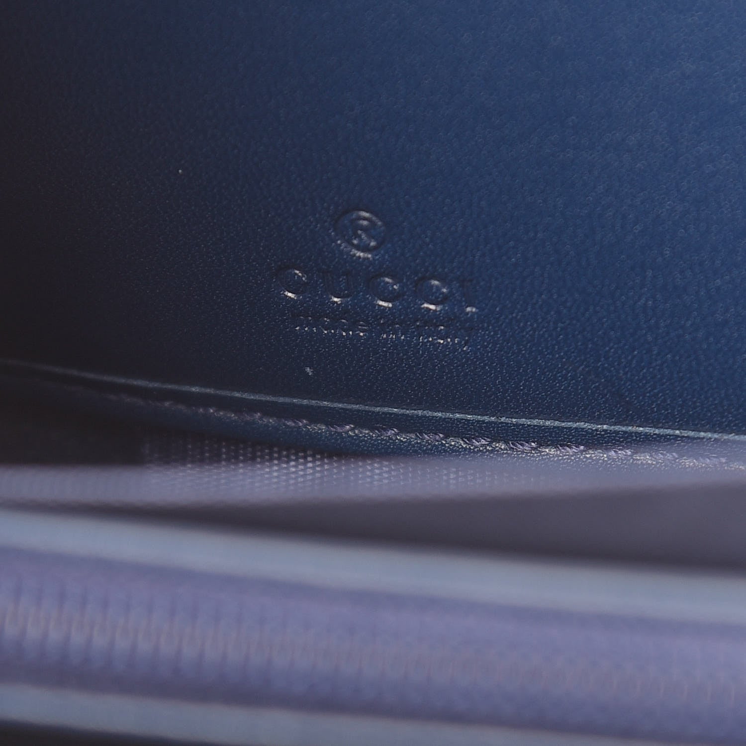 Gucci X MLB Guccissima Signature NY Yankees Embroidered Zip Around Wallet Royale Ivory 6 of 7