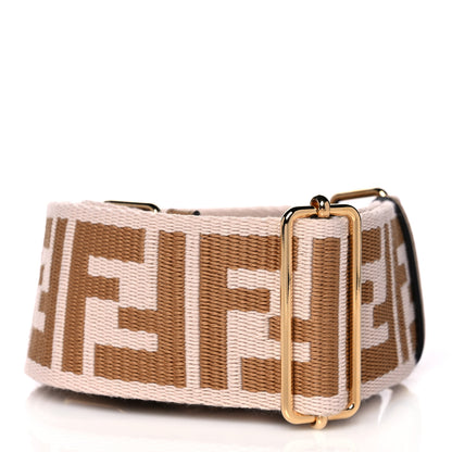 Fendi Ribbon Vitello King FF 1974 Adjustable Strap You Poudre Cuoio Miele Scuro 2 of 7