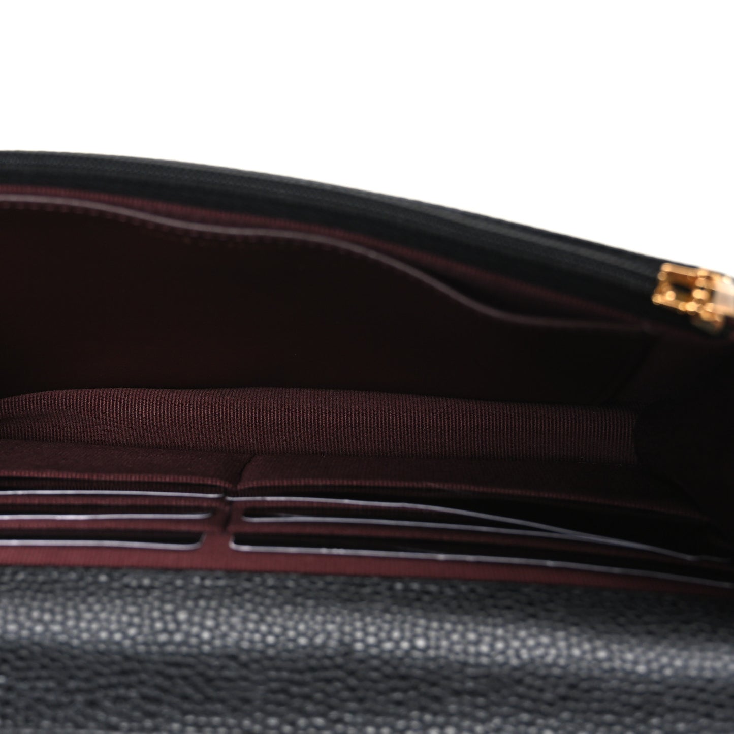 Caviar Quilted CC Turnlock Wallet On Chain WOC Black