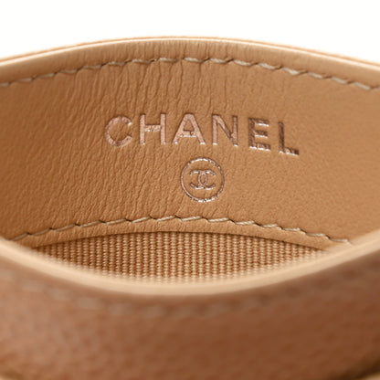 Chanel Caviar Quilted Card Holder Beige 6 of 9