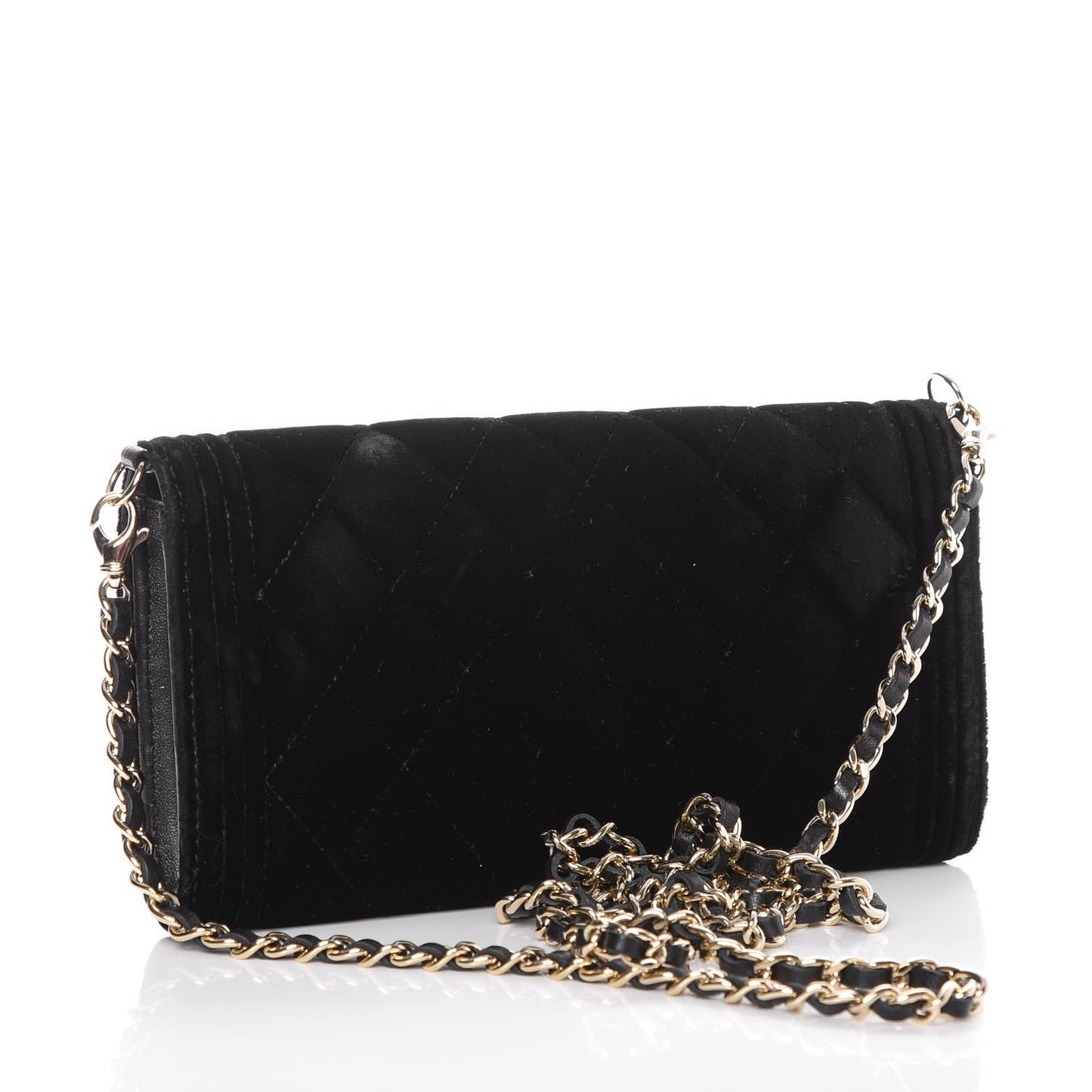 Velvet Boy Wallet On Removable Chain Black
