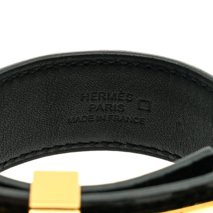 Hermes Shiny Alligator Collier de Chien CDC 24 Bracelet T2 Black 3 of 3