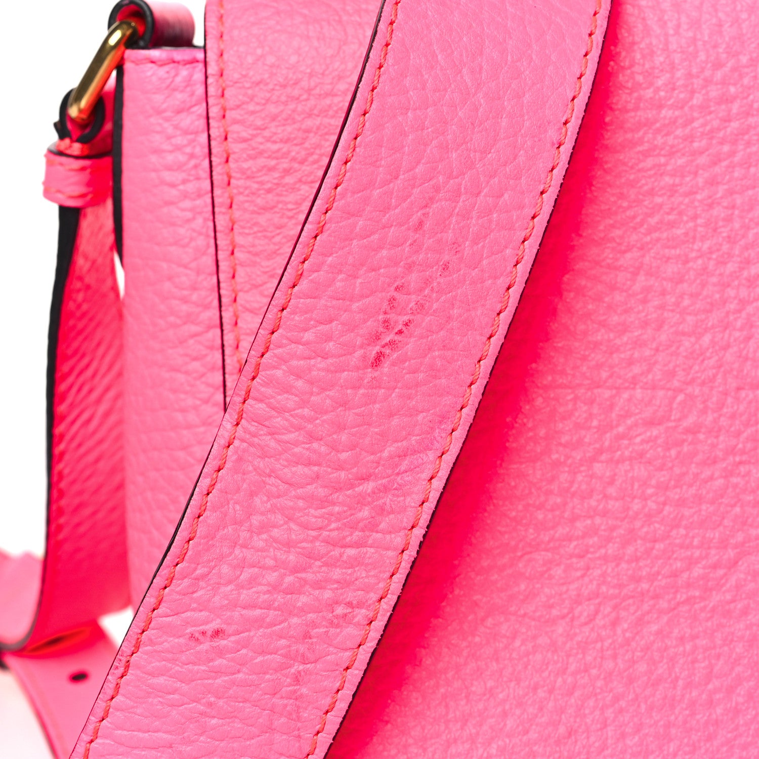 Burberry Calfskin Smooth Grain Small Burleigh Crossbody Bag Neon Pink 10 of 10