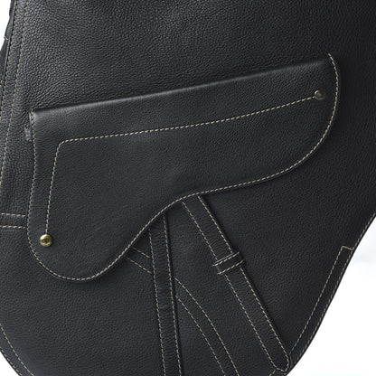 Christian Dior Calfskin Baudrier Saddle Bag Black 10 of 10