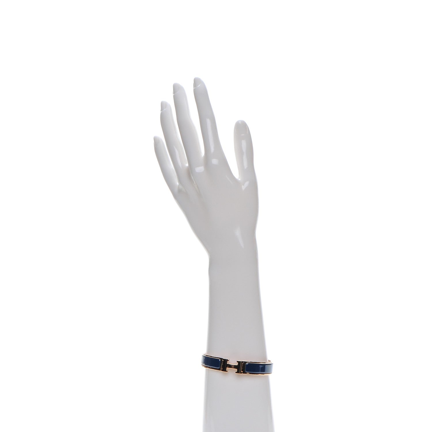 Hermes Narrow Enamel Clic Clac H Bracelet PM Bleu Biarritz 2 of 5