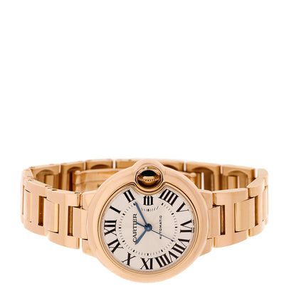 Cartier 18K Pink Gold 33mm Ballon Bleu De Cartier Automatic Watch 2 of 4