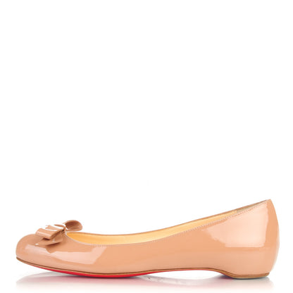 Christian Louboutin Patent Simplenodo Ballerina Flats 35.5 Nude 1 of 6