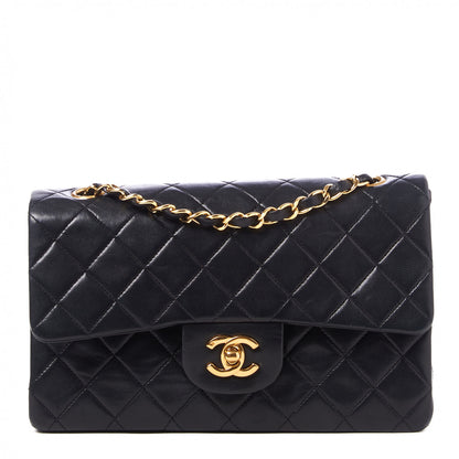 Chanel Lambskin Quilted Small Double Flap Black 1 of 9