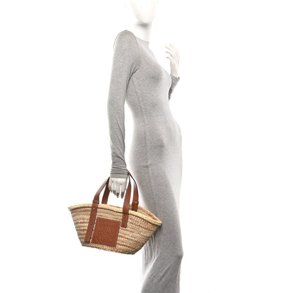 Loewe Raffia Small Basket Tote Bag Natural Tan 2 of 10