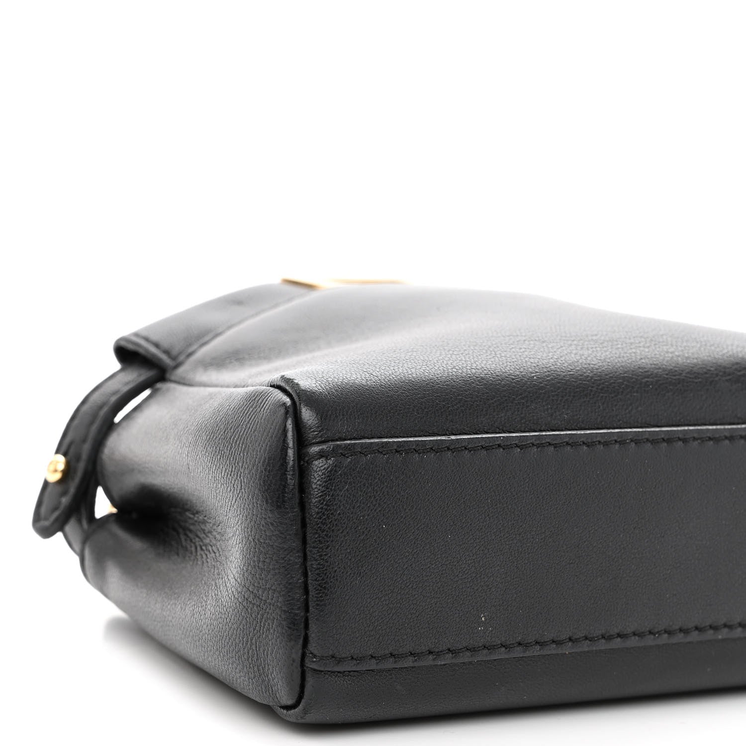 Fendi Nappa Micro Peekaboo Iconic Satchel Black 17 of 19