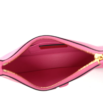 Valentino Garavani Grainy Calfskin Mini Vlogo Hobo Bag Feminine Pink 4 of 7