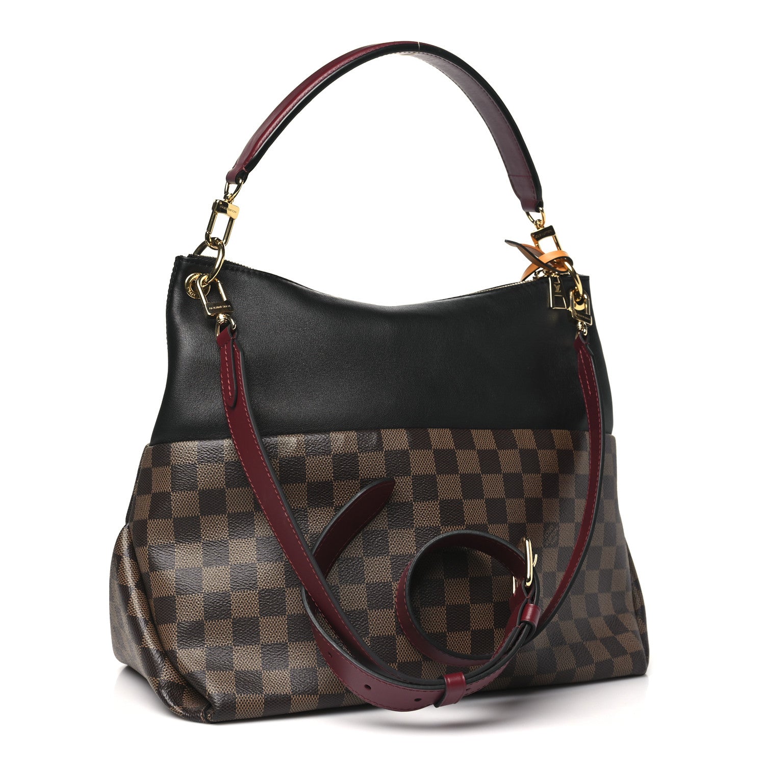 Louis Vuitton Damier Ebene Calfskin Maida Black 3 of 9