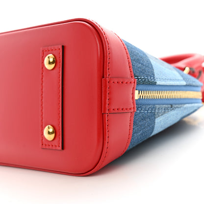 Louis Vuitton Denim Damier Monogram Patchwork Alma BB 8 of 8