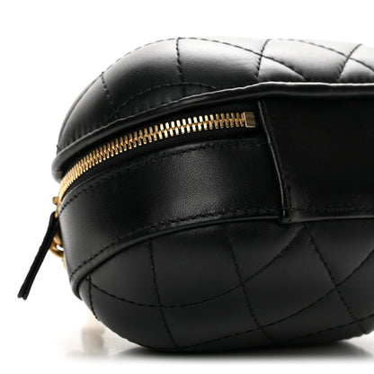 Chanel Lambskin Quilted Small CC Bubble Vanity Case Black 9 of 12