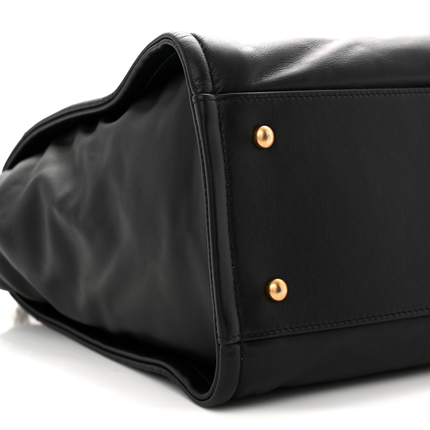 Calfskin Small Deauville Tote Black