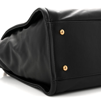 Chanel Calfskin Small Deauville Tote Black 10 of 11