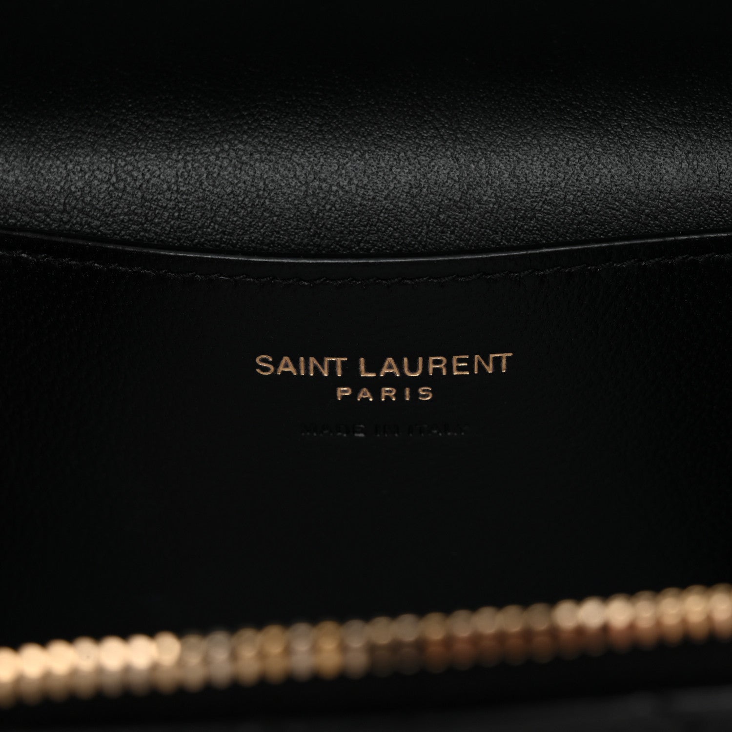 Saint Laurent Lambskin Quilted Mini Gaby Vanity Case Black 6 of 11