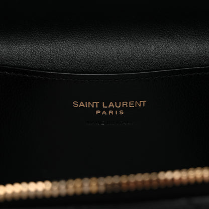 Saint Laurent Lambskin Quilted Mini Gaby Vanity Case Black 6 of 11