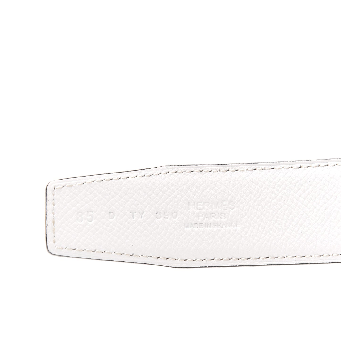 Epsom 32mm H Hippique Belt 85 Etoupe White
