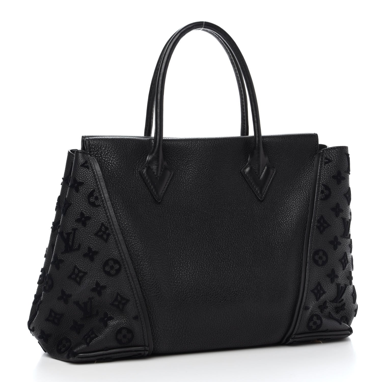 Louis Vuitton Veau Cachemire Tote W PM Black 3 of 9