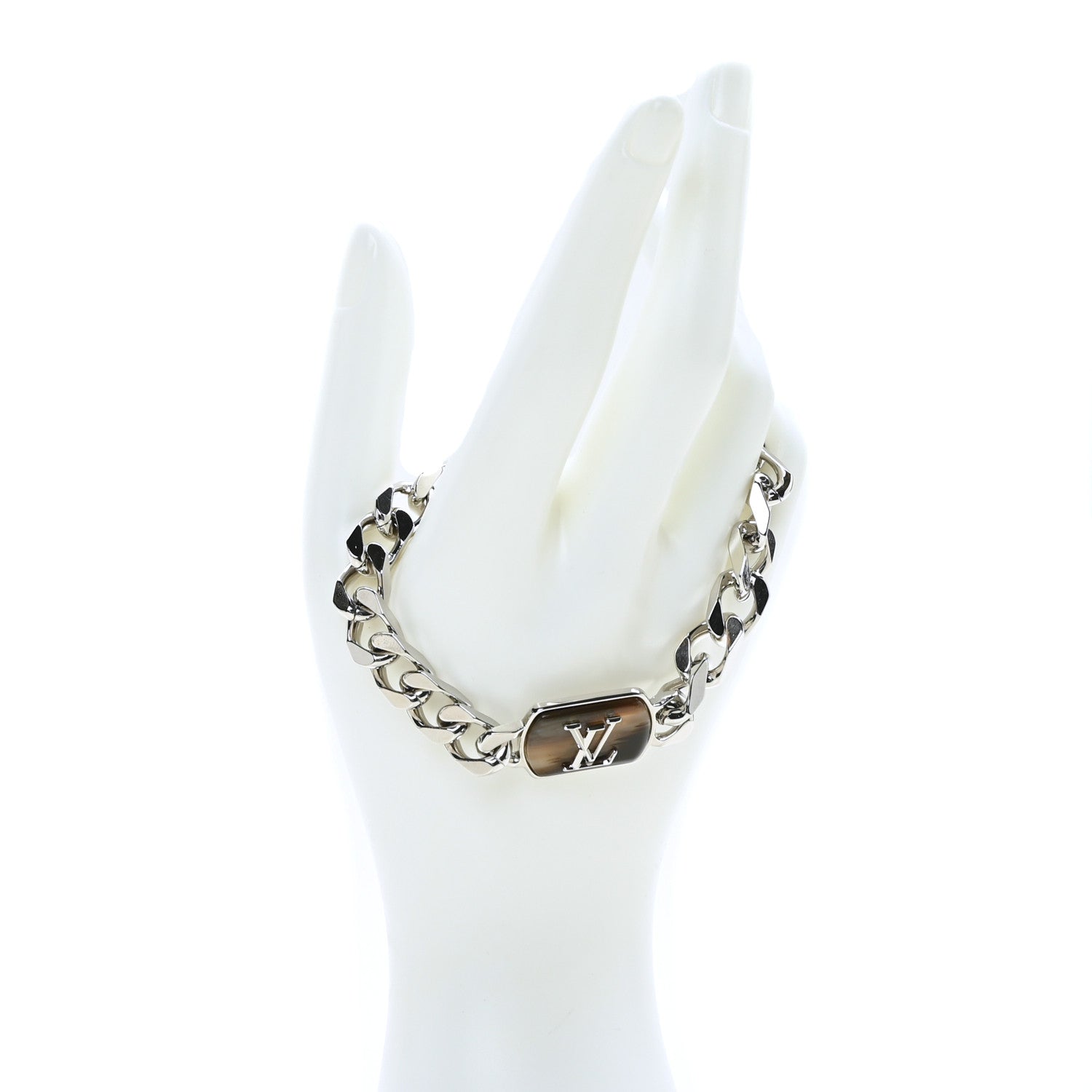 Louis Vuitton Monogram Chain Shades Bracelet M Silver 2 of 4