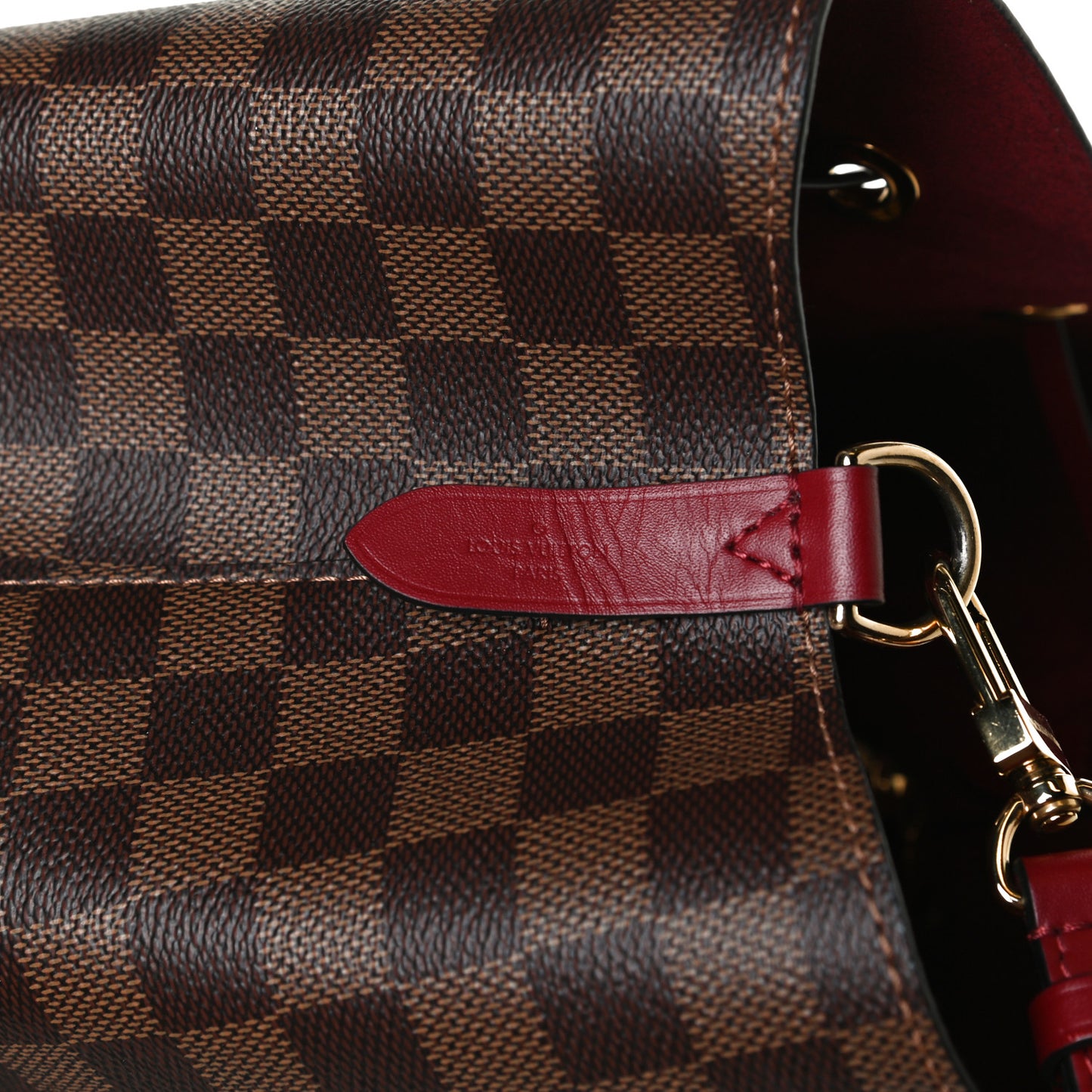 Damier Ebene Neonoe MM Cherry Berry