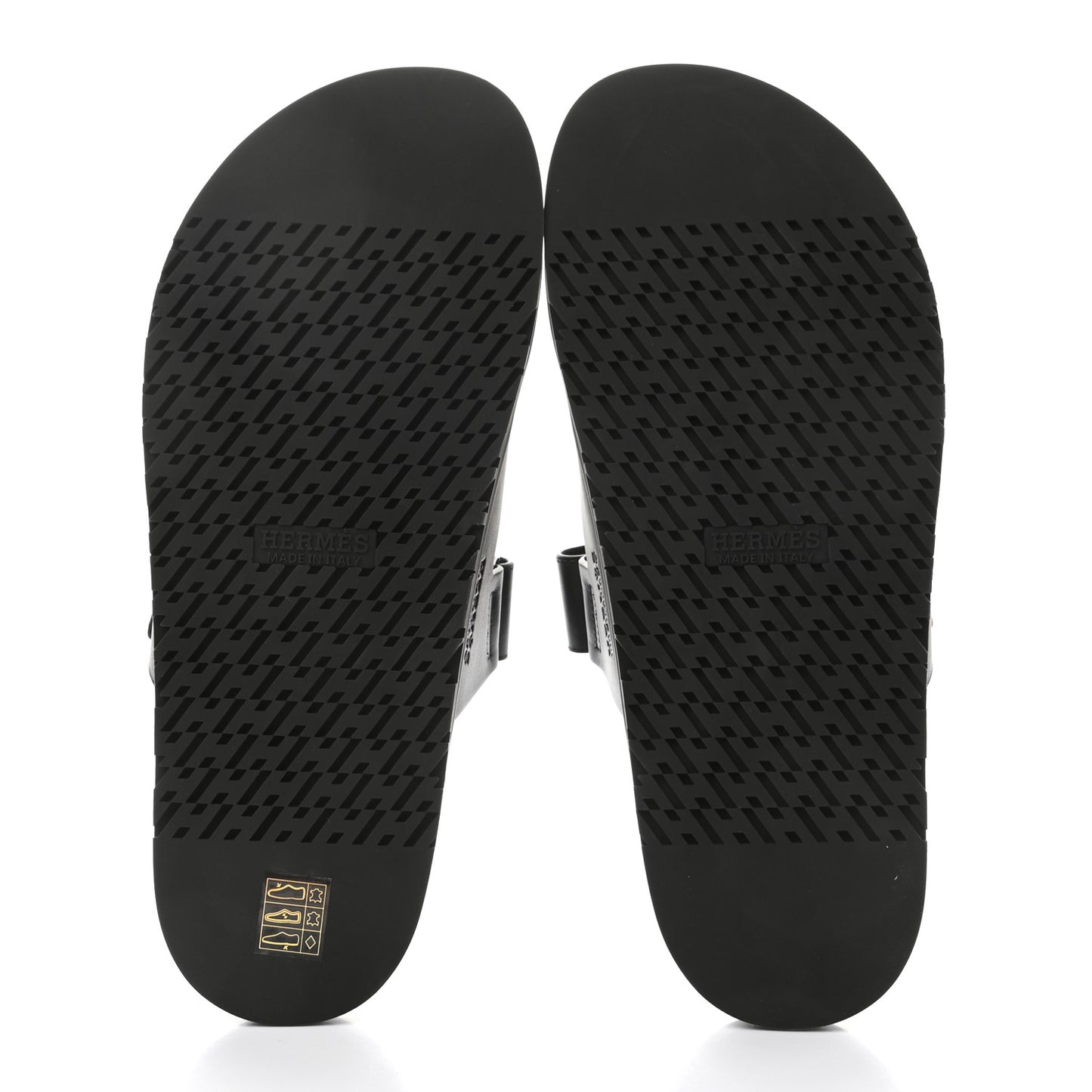 Calfskin Mens Chypre Sandals 44 Black