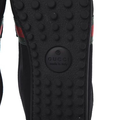 Gucci Suede Web Mens Kanye Driver Loafers 10.5 Black 6 of 8