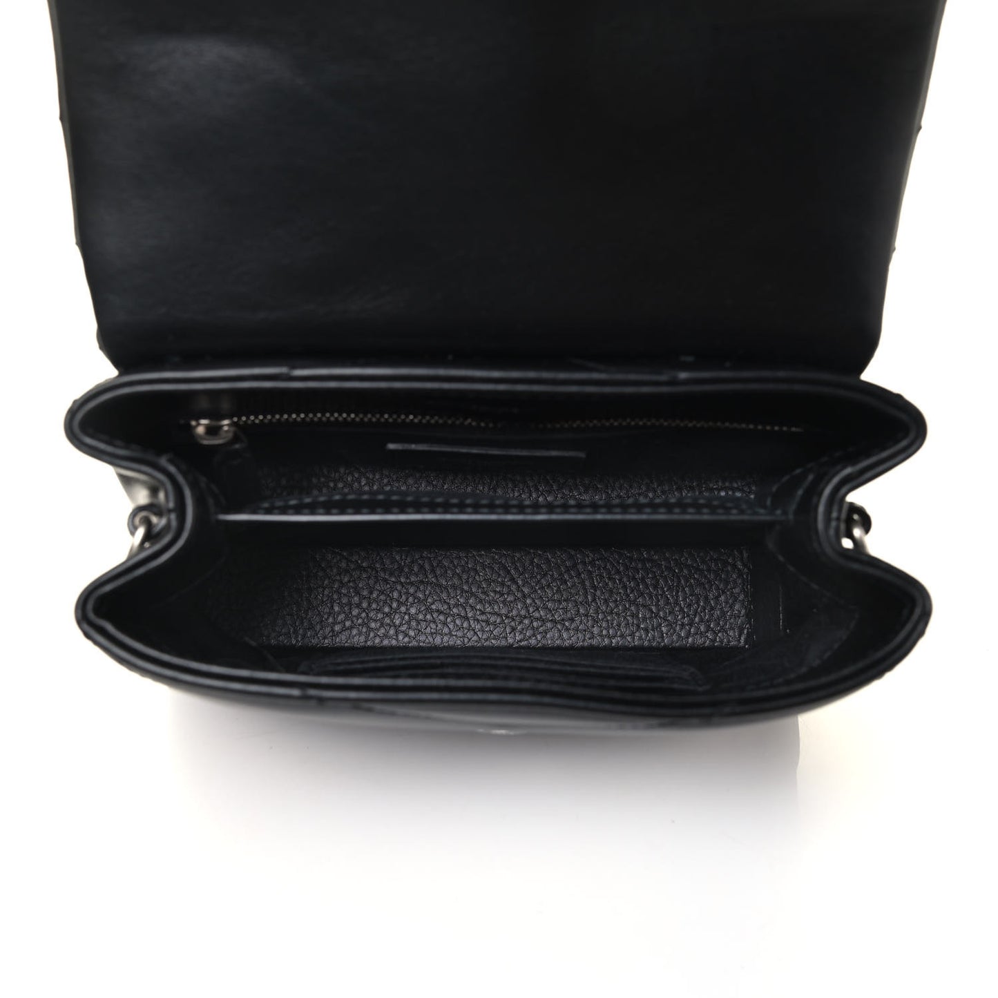 Calfskin Y Quilted Monogram Toy Loulou Crossbody Bag Black