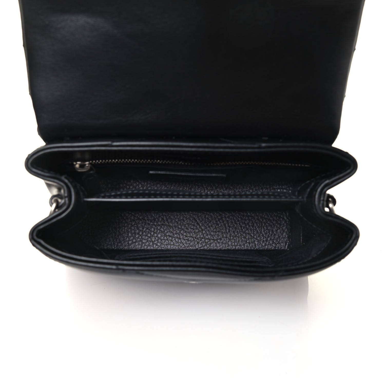 Saint Laurent Calfskin Y Quilted Monogram Toy Loulou Crossbody Bag Black 4 of 4
