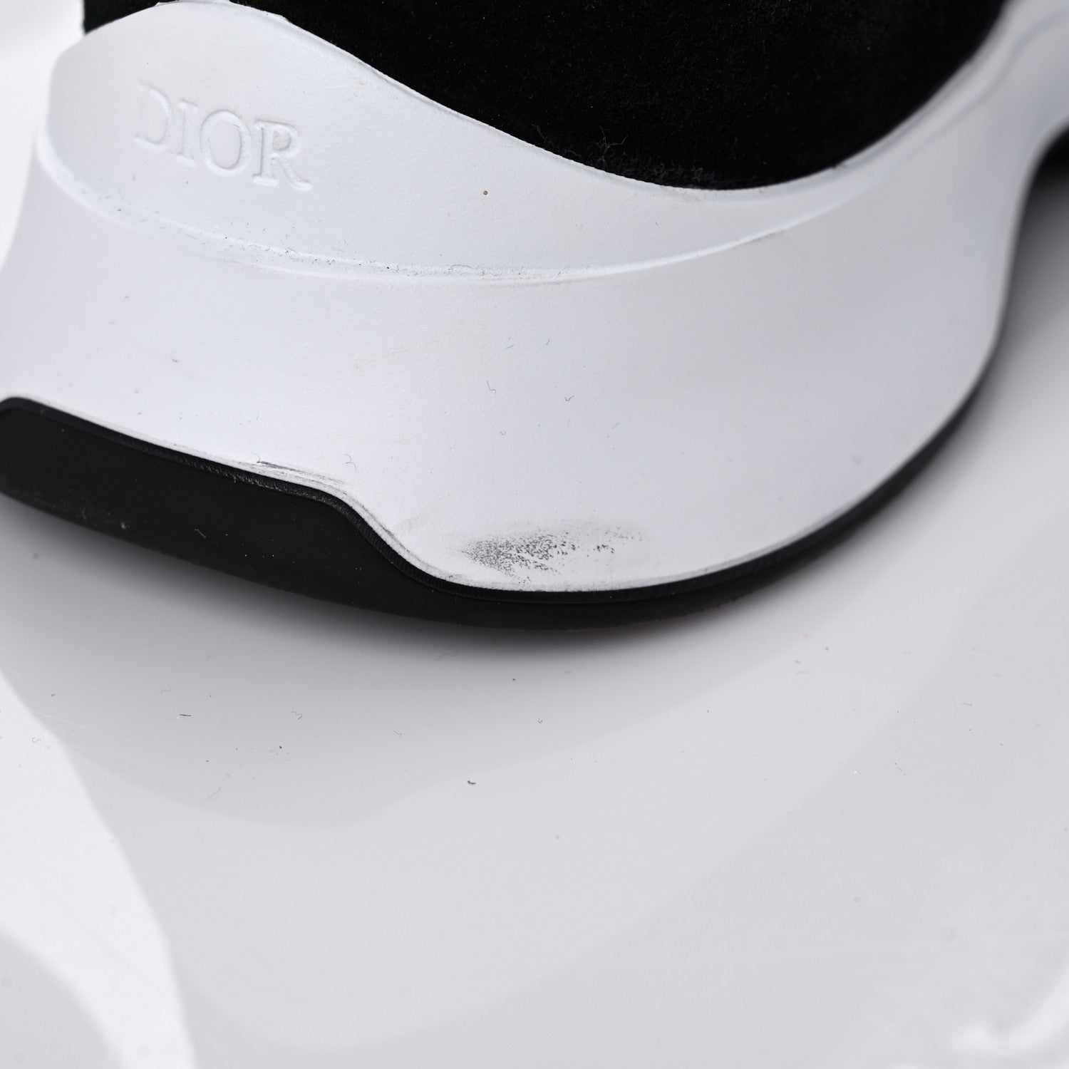 Christian Dior Suede Technical Mesh Oblique Mens B25 Runner Sneakers 42 Black White 11 of 12