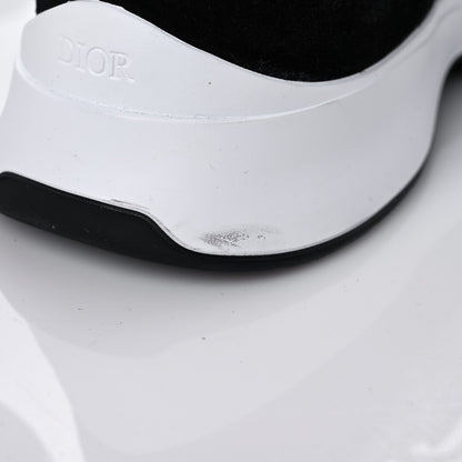 Christian Dior Suede Technical Mesh Oblique Mens B25 Runner Sneakers 42 Black White 11 of 12