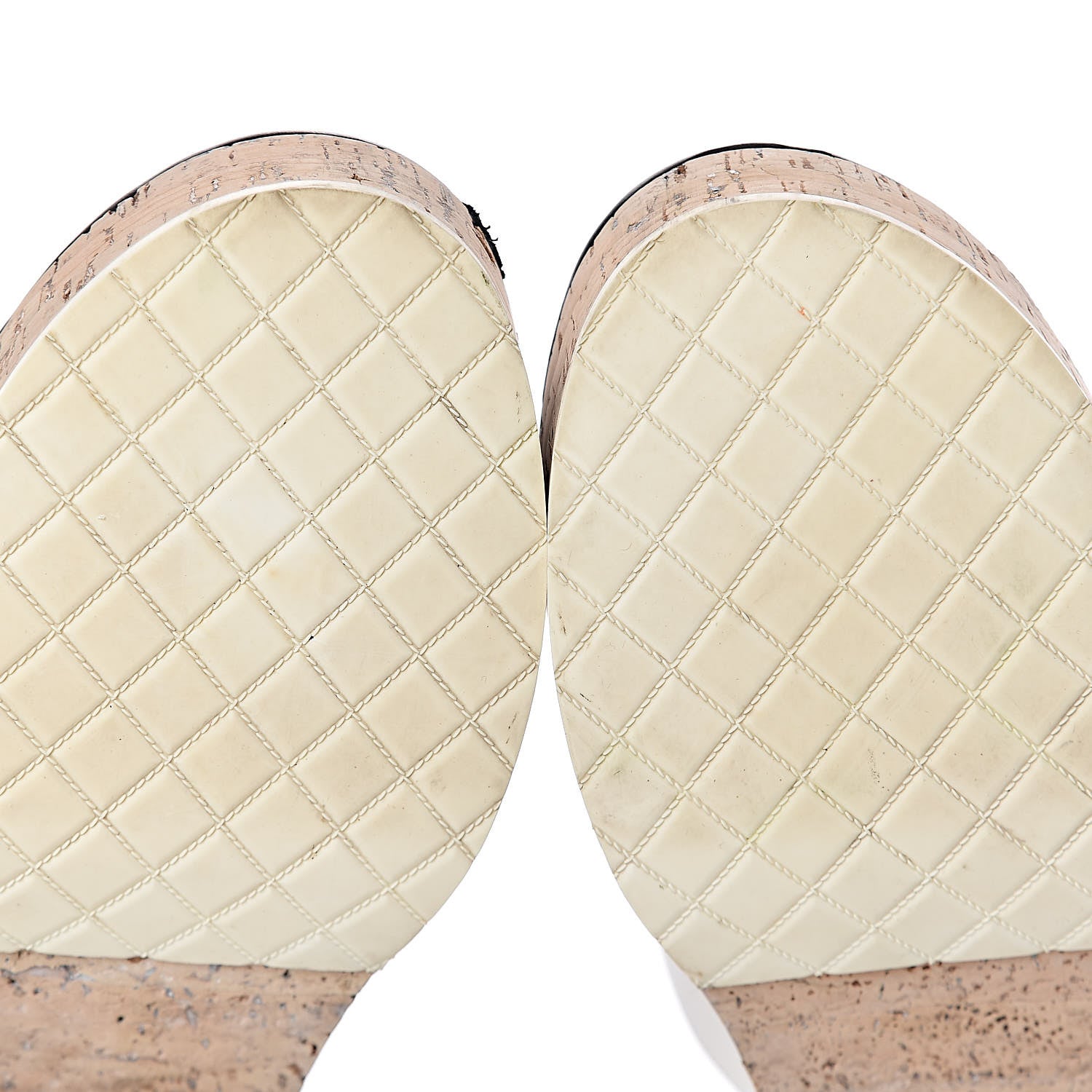 Chanel Calfskin Cork Cap Toe CC Clogs 38 White Black 9 of 12