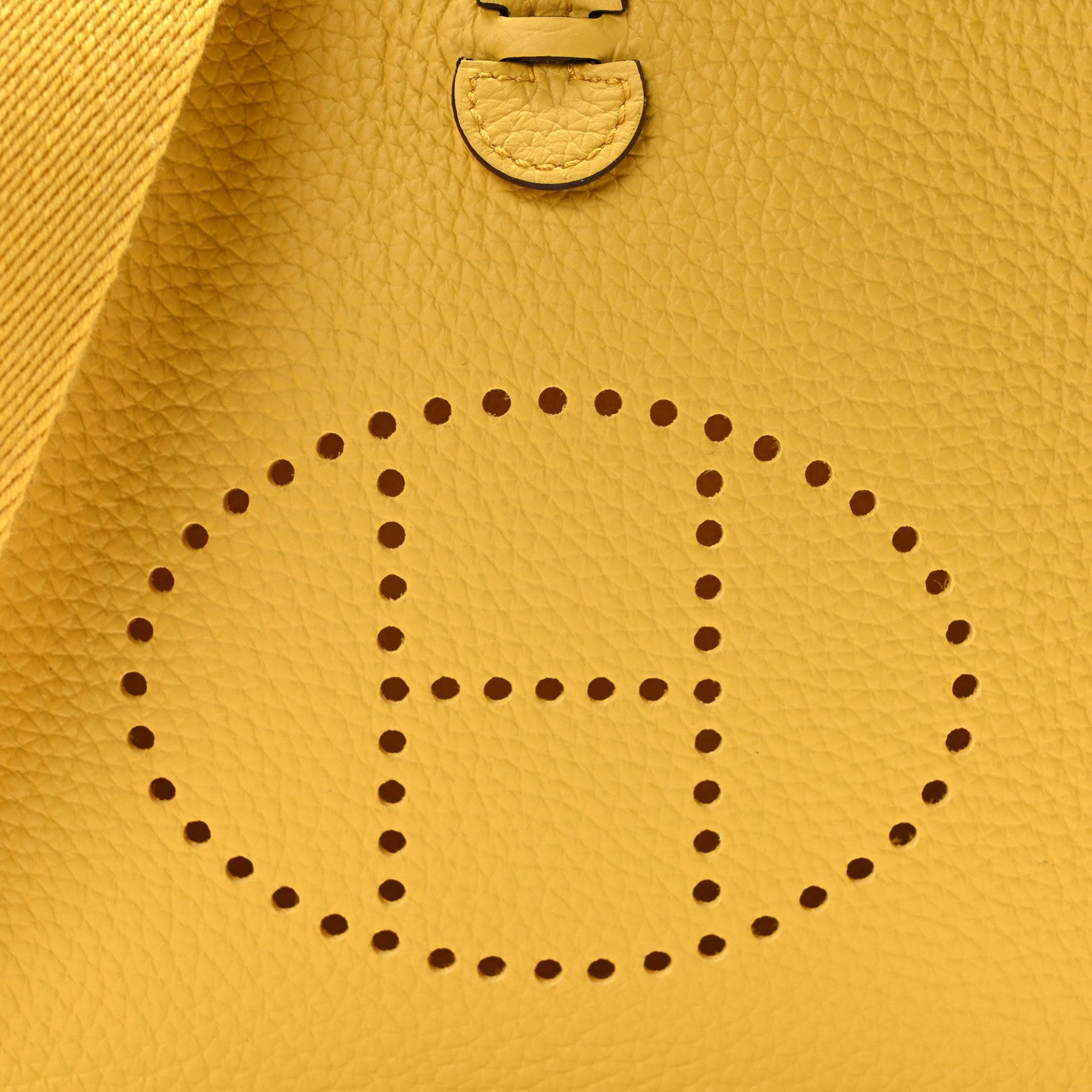 Hermes Taurillon Clemence Evelyne TPM Jaune Ambre 7 of 10